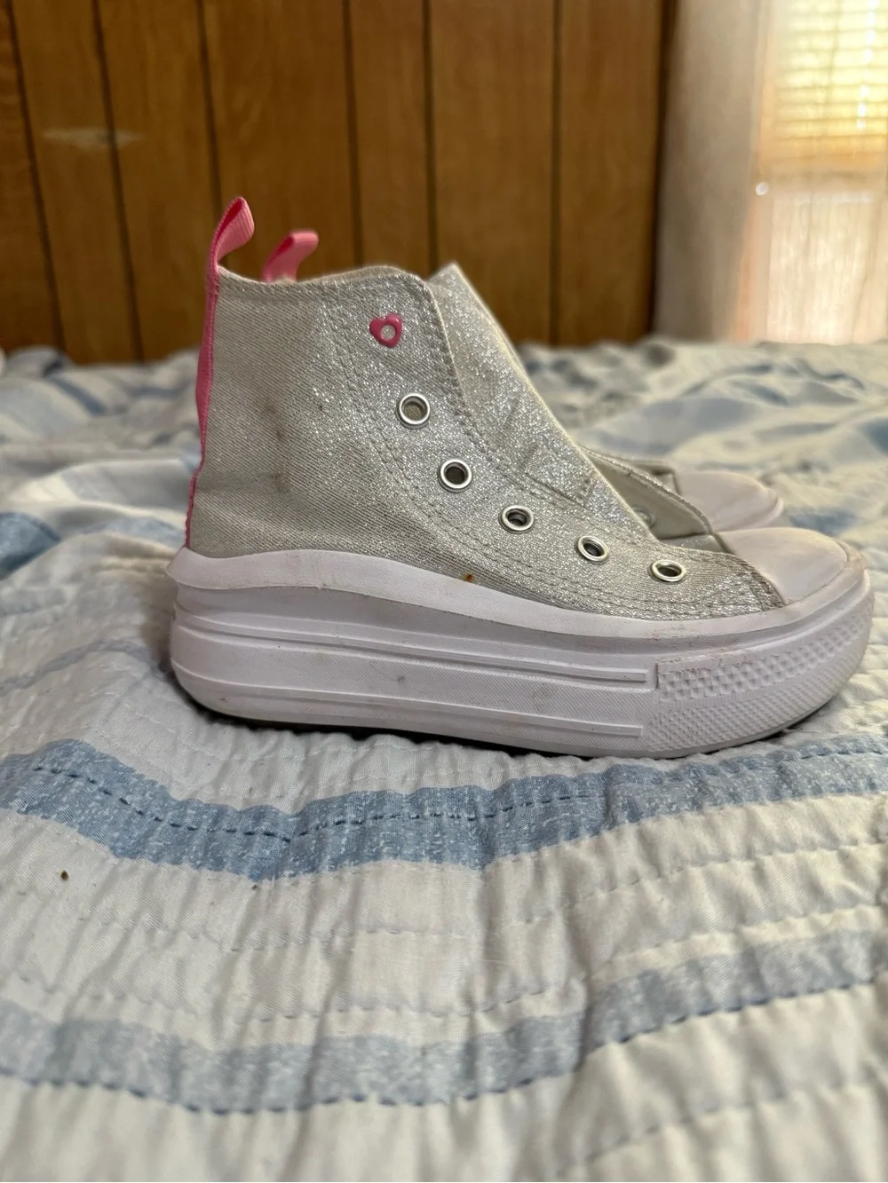 Kids converse all star move platform sneakers